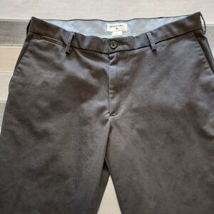 Dockers Athletic Fit Men's Chino Flat Front Pants Gray 34 34